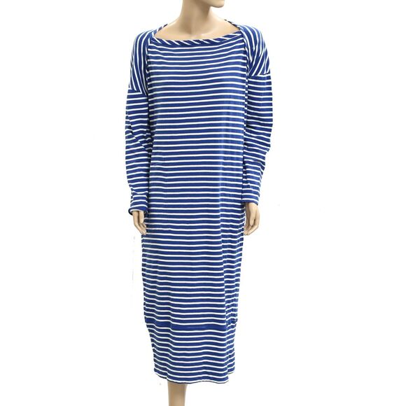 Free People Free Est Tivoli Maxi Dress Striped Print Oversized Cotton XS 283168 - Picture 5 of 8